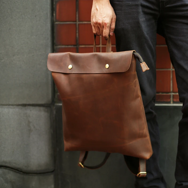 Мужской рюкзак из натуральной кожи с отделением для ноутбука|Мужские рюкзаки| |