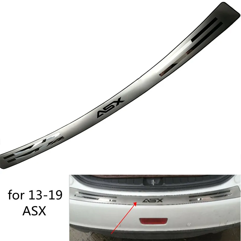 

Автомобиль Стайлинг для Mitsubishi ASX 2013-2018 нержавеющая сталь накладка на пороги Задний бампер протектор