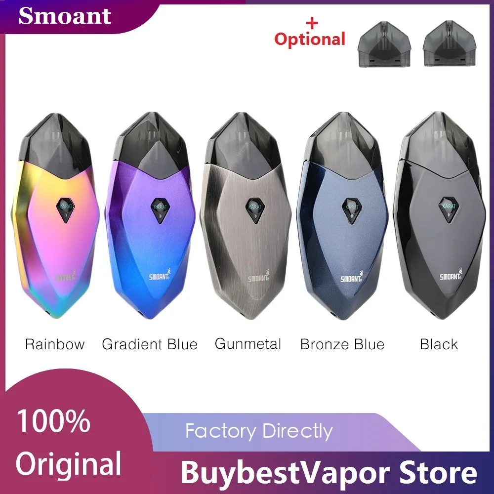 Оригинальный набор Smoant Karat POD с аккумулятором 370 мА · ч и картриджем 2 мл вейп