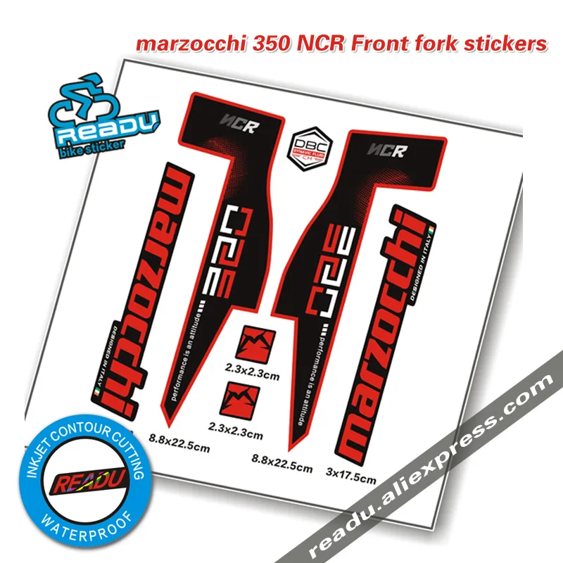 

marzocchi 320 NCR Front fork stickers marzocchi MTB bicycle fork decals bike stickers decals