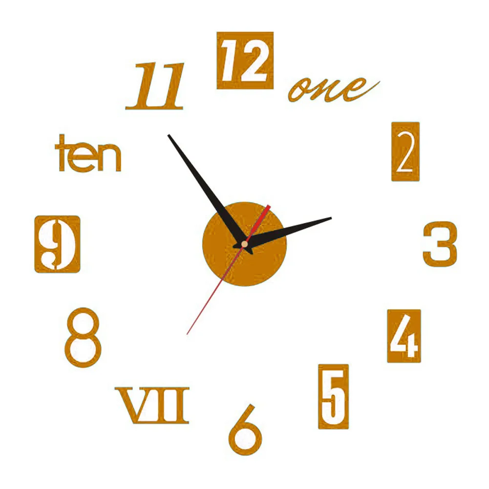 Домашние настенные часы &quotсделай сам&quot современные безрамочные декоративная