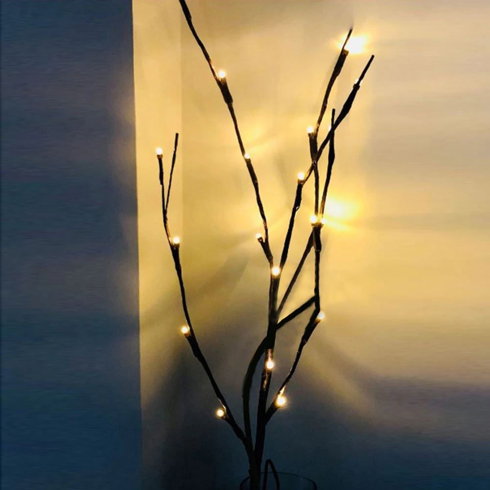 Светодиодный светильник из медной проволоки с жемчугом и елкой украшения для