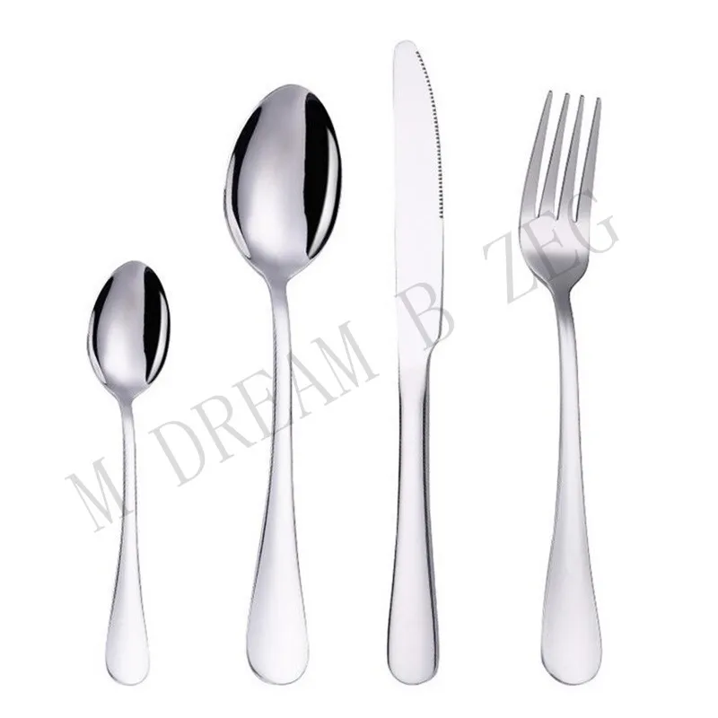 Более широкий выбор 5 шт./компл. 4 набор столовых приборов из нержавеющей стали