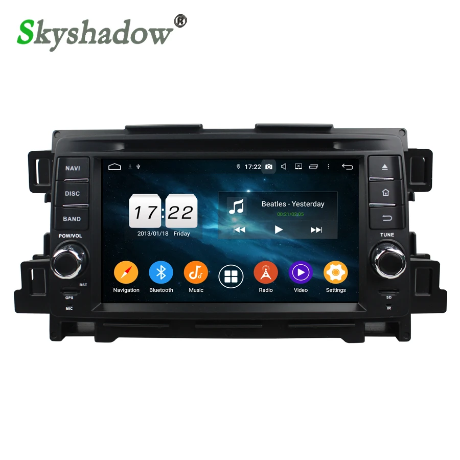DSP Android 10 Восьмиядерный 4G + 32GB Автомобильный мультимедийный DVD радио плеер GPS карта