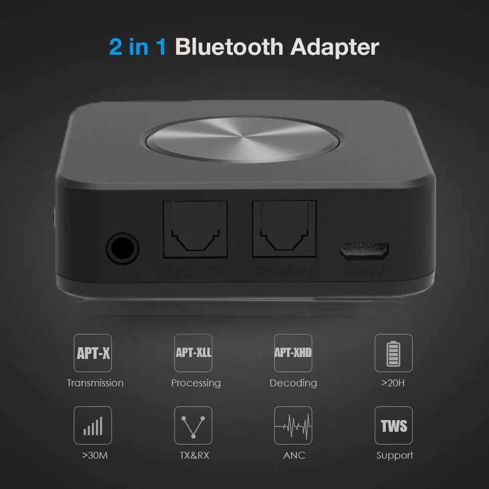Bluetooth 5 0 передатчик и приемник без потерь фотоадаптер 3 мм/SPDIF/цифровой оптический