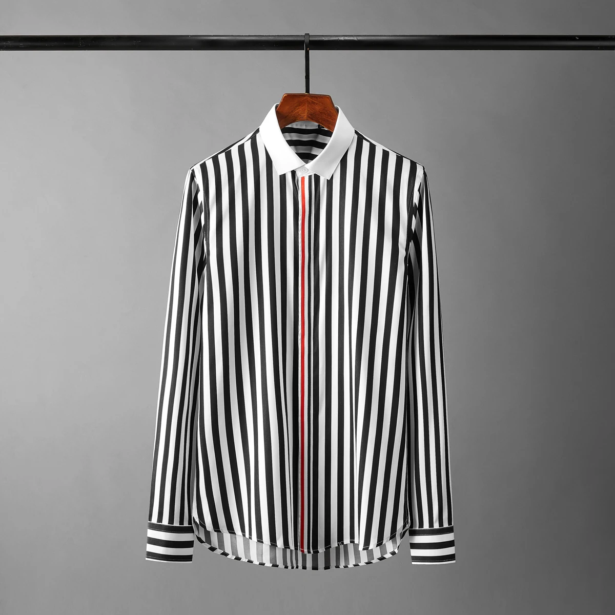 

Мужские рубашки с длинным рукавом, размера плюс, 4xl