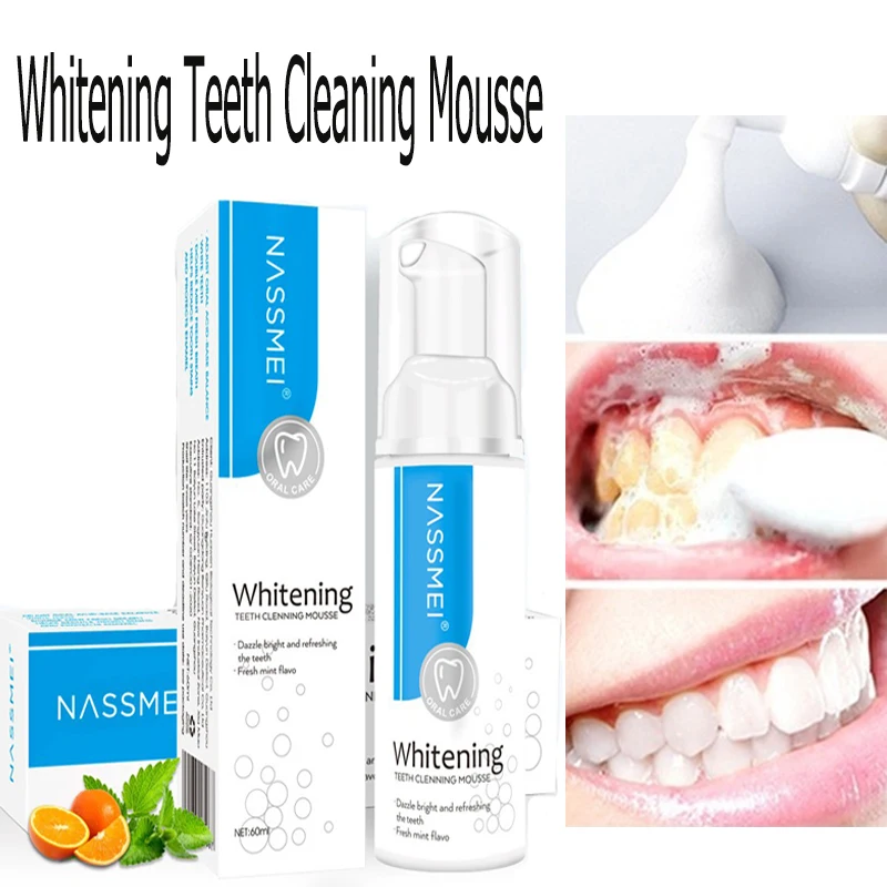 

60ml Whitening Teeth Cleaning Mousse Oral Dental Care Teeth Remove Teeth Stains Fresh Tone Toothpaste Care Tools