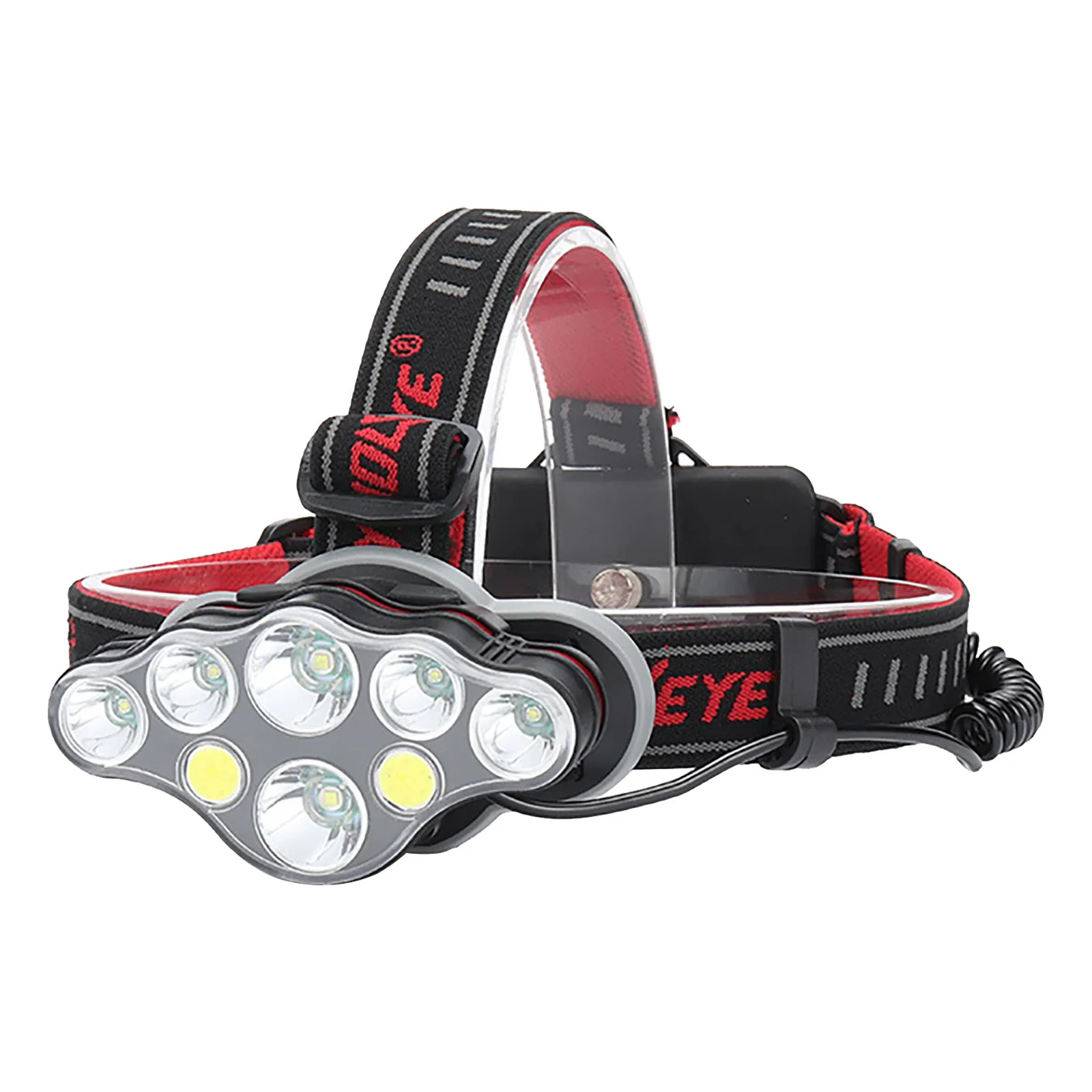 

Usb Led Headlamp Headlight Rechargeable 18650 Flashlight Head Lamp 8 Modes Cob T6 Camping Fishing Hunting Light
