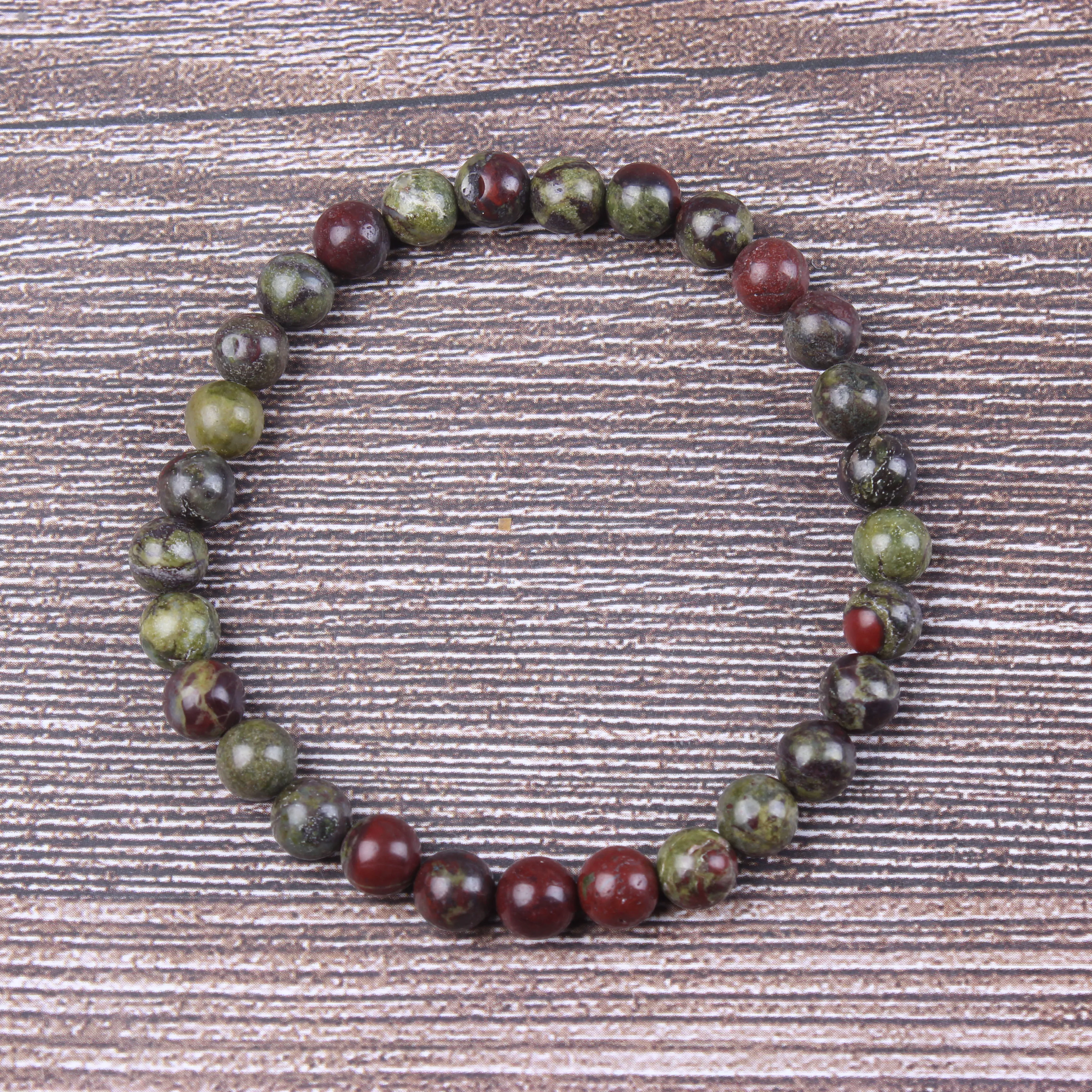 

Fashion jewelry 6 / 8 / 10mm miscellaneous stone bracelet natural jewelry beads are suitable for men's and women's accessories