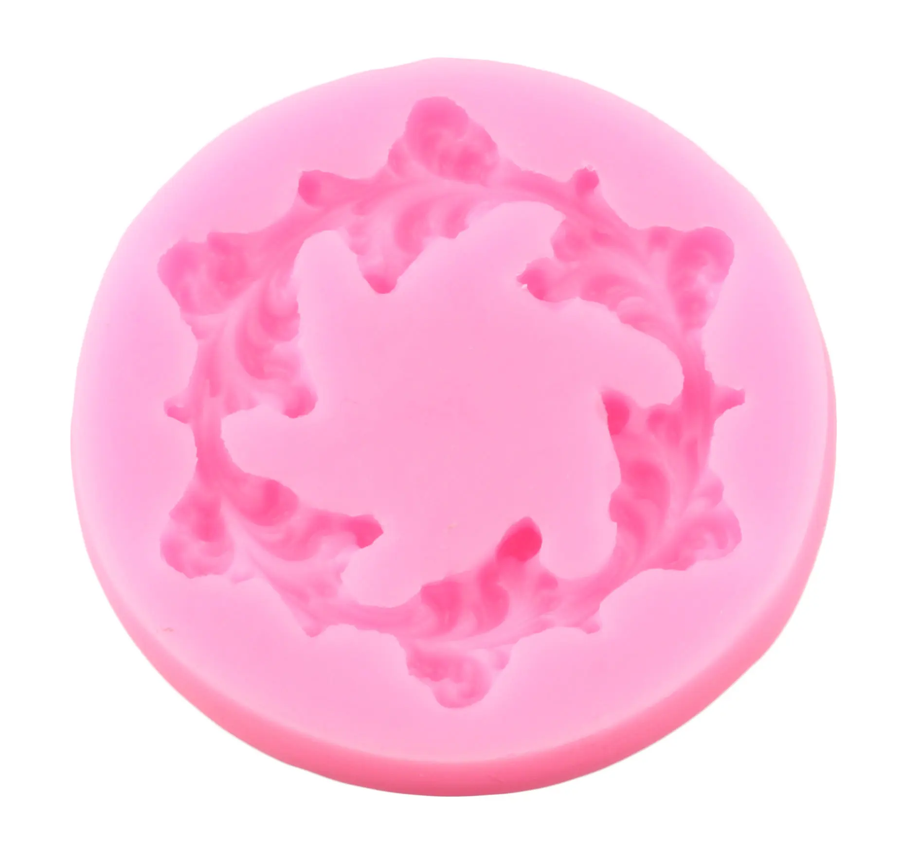 3D венок из цветов силиконовые формы прокрутки рельеф инструменты для украшения