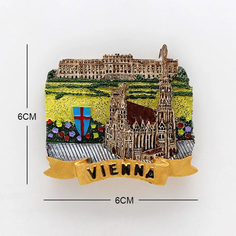 3D наклейки на холодильник для туризма Германия Париж Испания бульдог магниты