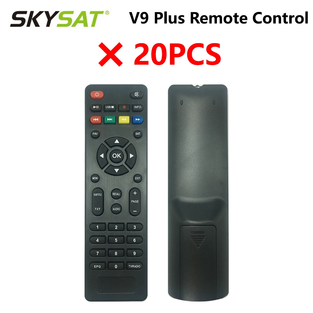 [20 шт.] спутниковый ресивер SKYSAT V9 Plus пульт дистанционного управления без