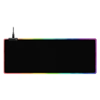 led light gaming mouse pad 10 lighting modes rgb non slip rubber base computer desk mat pc game mouse pad