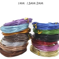 5mlot 1mm1 5mm2mm anodized color aluminum wire jewelry wire metal craft wire for diy handmade jewelry makings