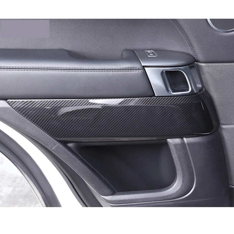 4Pcs Carbon Fiber Style ABS Plastic Inner Door Decoration Cover Trim for Land Rover Range Sport RR 2014-2020 | Автомобили и