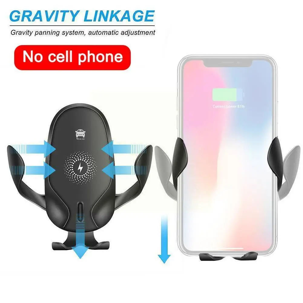 

Беспроводное зарядное устройство для автомобиля 10 Вт, держатель для телефона 2 в 1, держатель для телефона, Gps, зарядное устройство для автомо...