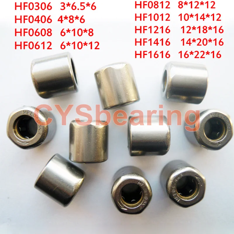 Подшипник одностороннего подшипника HF0306 HF0406 HF0408 HF0608 HF0612 HF0812 HF1012 HF1216 HF1416