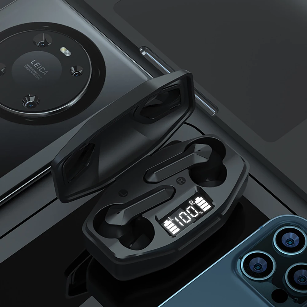 

T68 Gaming Earbuds Low Latency Wireless Bluetooth Earphone BT V5.1+EDR Waterproof In-Ear Gaming Earbuds For Xiaomi For IPhone