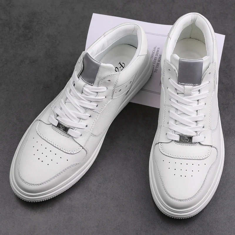 Кроссовки мужские из натуральной кожи Повседневная Удобная Уличная обувь