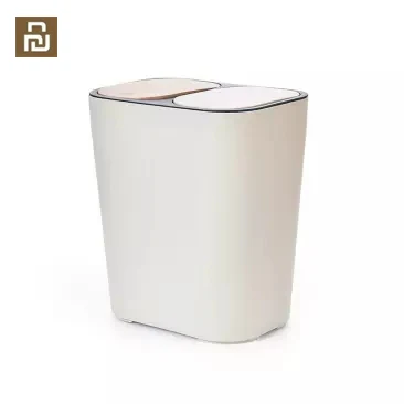 Новинка корзина для мусора Youpin с двойной крышкой офиса гостиной ванной комнаты
