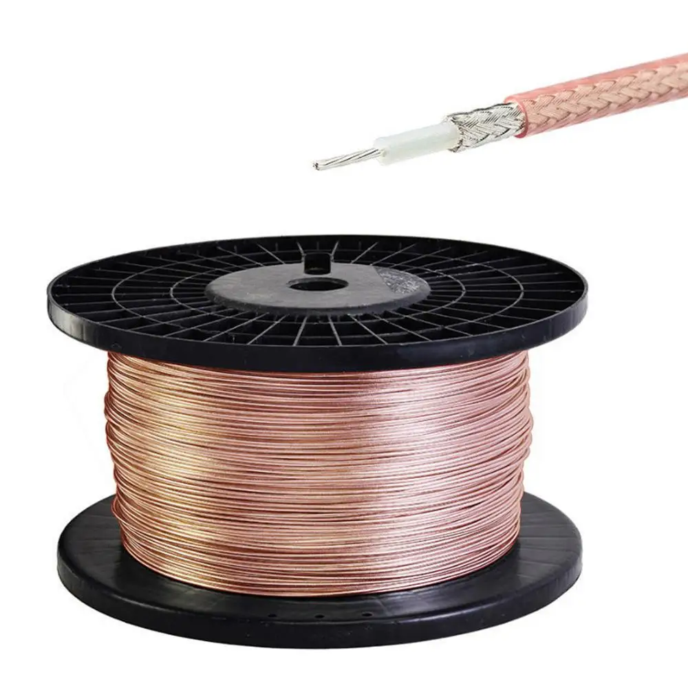 Коаксиальный кабель RF RG316 черный 50 ом нестандартный провод для радиокабеля или