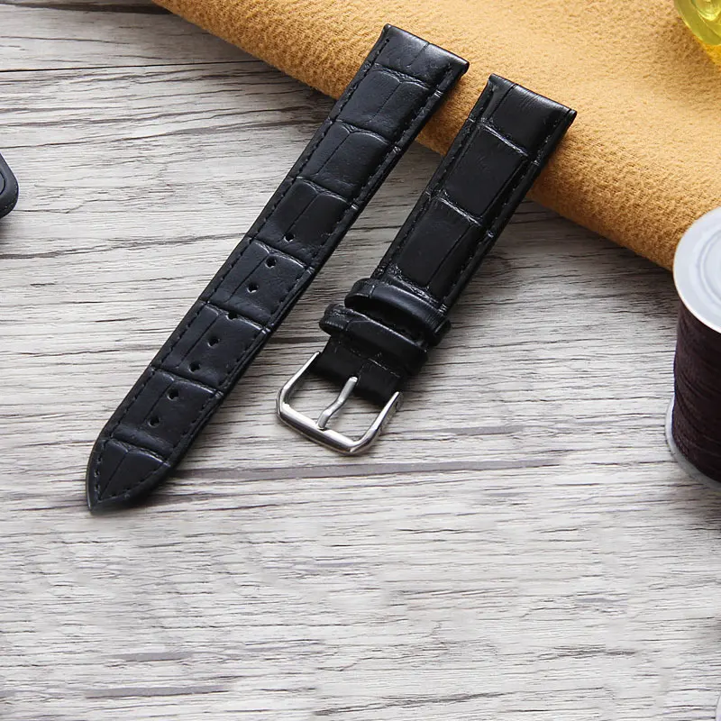 UTHAI P21 кожаный ремешок для часов с узором крокодиловая кожа 12 мм 14 16 18 20 22 24