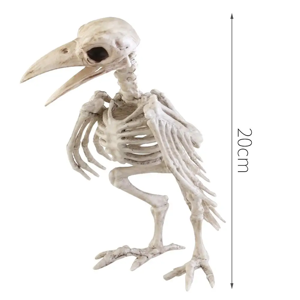 Жуткая ворона Скелет пластиковые игрушки дом с привидениями украшение на
