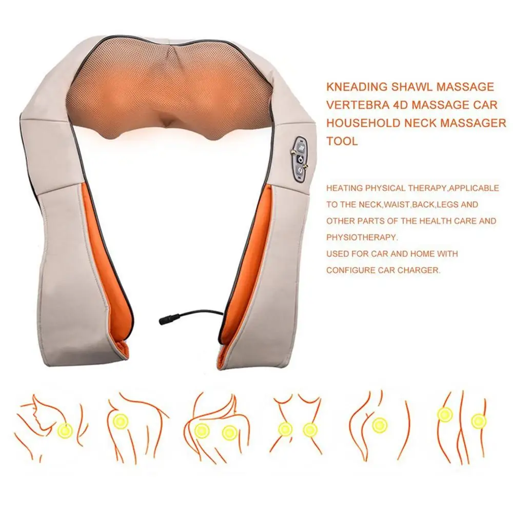 Портативный нагревательный массажный прибор для разминания автомобиля и дома