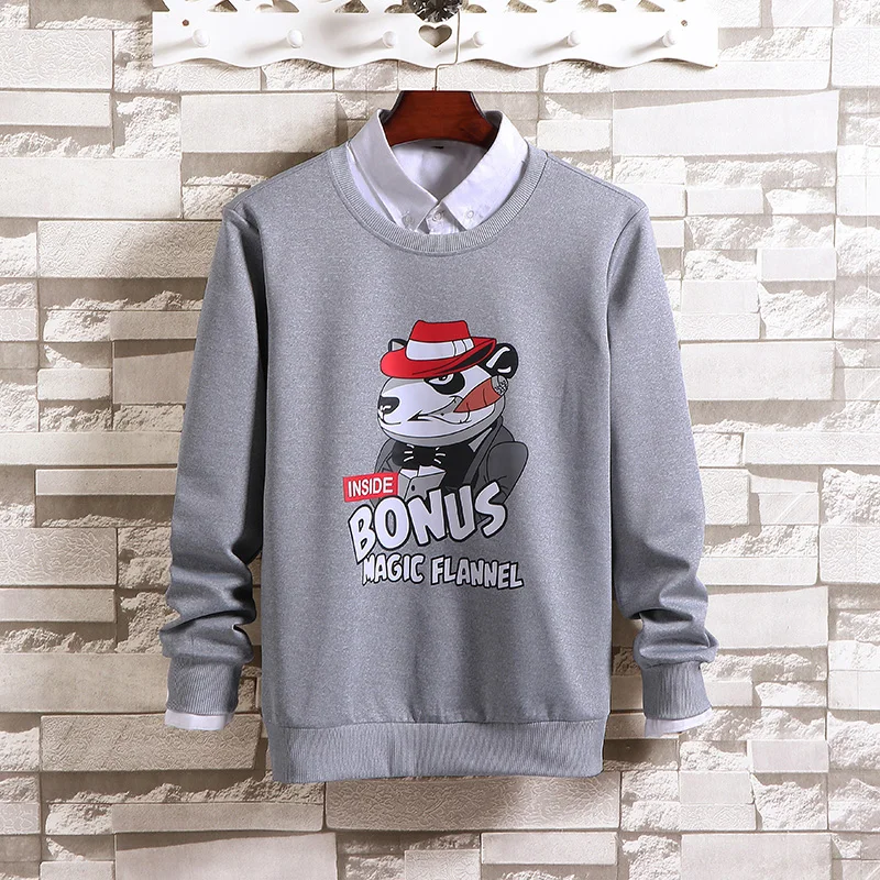 Футболка мужская с длинным рукавом свитер свободного покроя в стиле хип-хоп