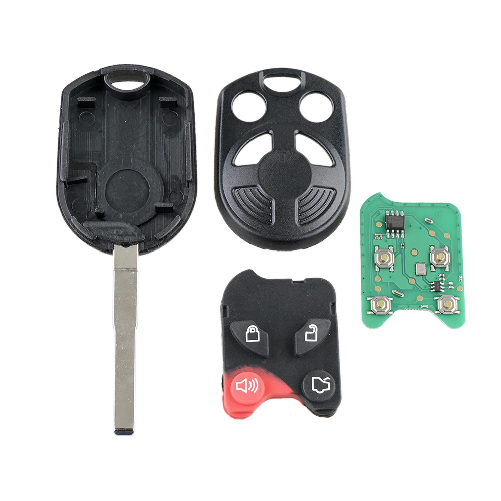 4 кнопочный 80bit 315MHz дистанционный ключ брелок от машины для Ford Escape Focus Fiesta C Max Transit с