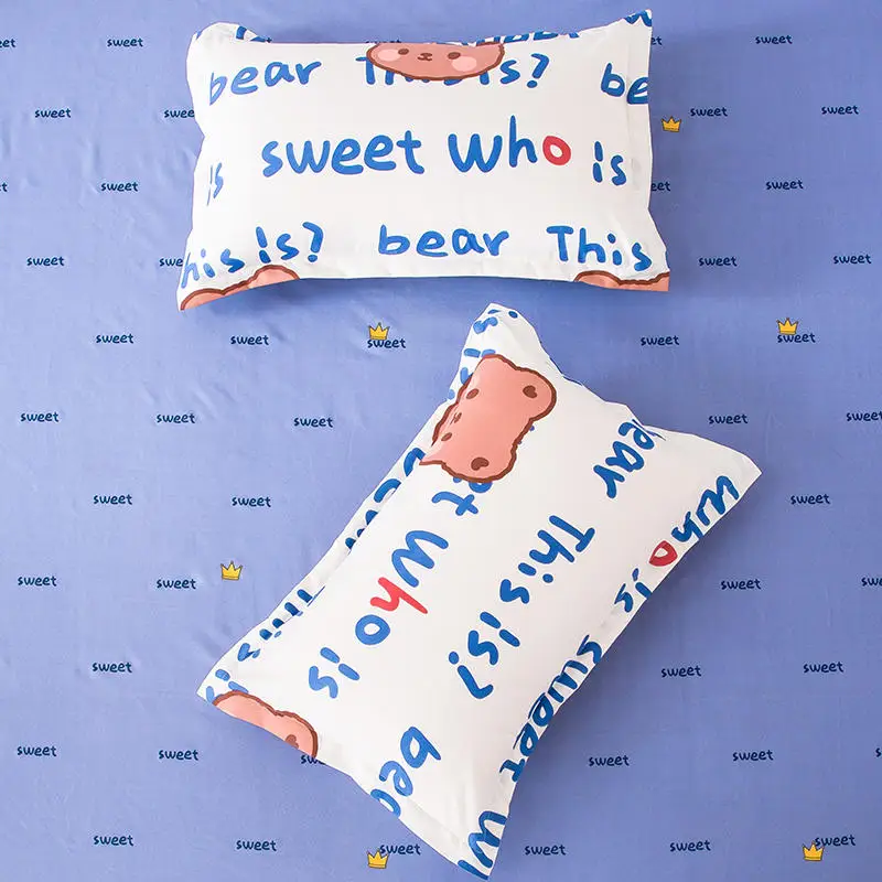 Комплект постельного белья Bear из 3/4 предметов с геометрическим рисунком