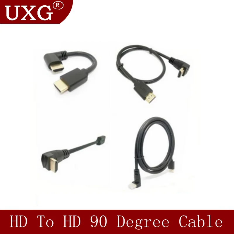 HD 2.0 кабель под углом 90 градусов 4k HDMI с поддержкой 4K 1080P 3D для PS3 проектор фута