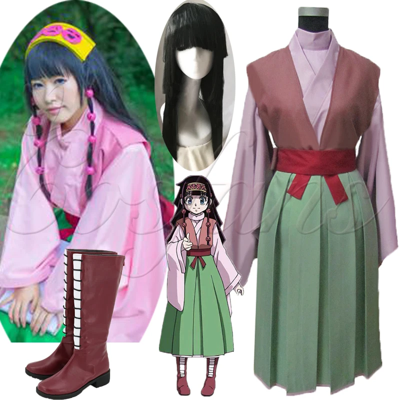 Ботинки для косплея охотника X Hunter Alluka Zoldyck одежда с париками арука зорудку костюм