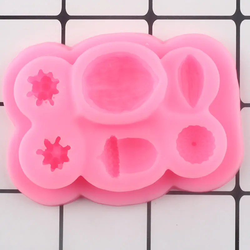 3D орехи ягоды силиконовые формы инструменты для украшения Рождественского торта