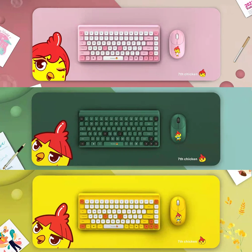 

3 in 1 Wireless Keyboard Mouse Set 2.4GHz Bluetooth Keyboard with Big Keyboard Pad Optical Mice Kit for PC Desktop Laptop Home