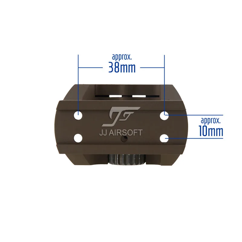 TARGET Low Drag Mount для JJ Airsoft T1/T-1 Red Dot и TR02/T2/T-2 Red Dot(Black/Tan) LDM