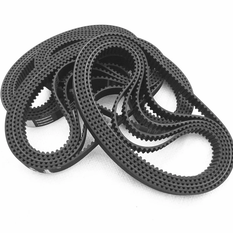 

535mm Long Mini Electric Scooter Timing Belt Thick Connecting Belt No Pollution 5M-535-15 Black Rubber Scooter Parts Accessories
