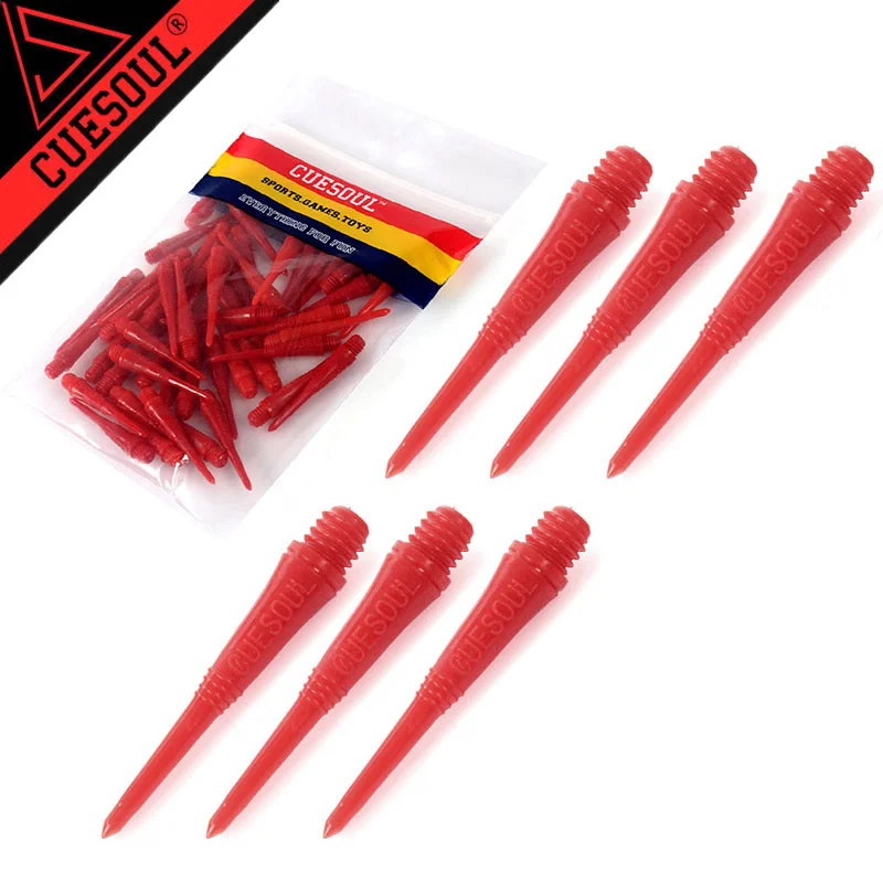 CUESOUL 50pcs 6 Colors Professional Dart Tip For Soft Darts And Electronic |