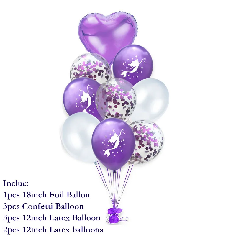 1 комплект воздушные шары в виде русалки|Воздушные и аксессуары| |