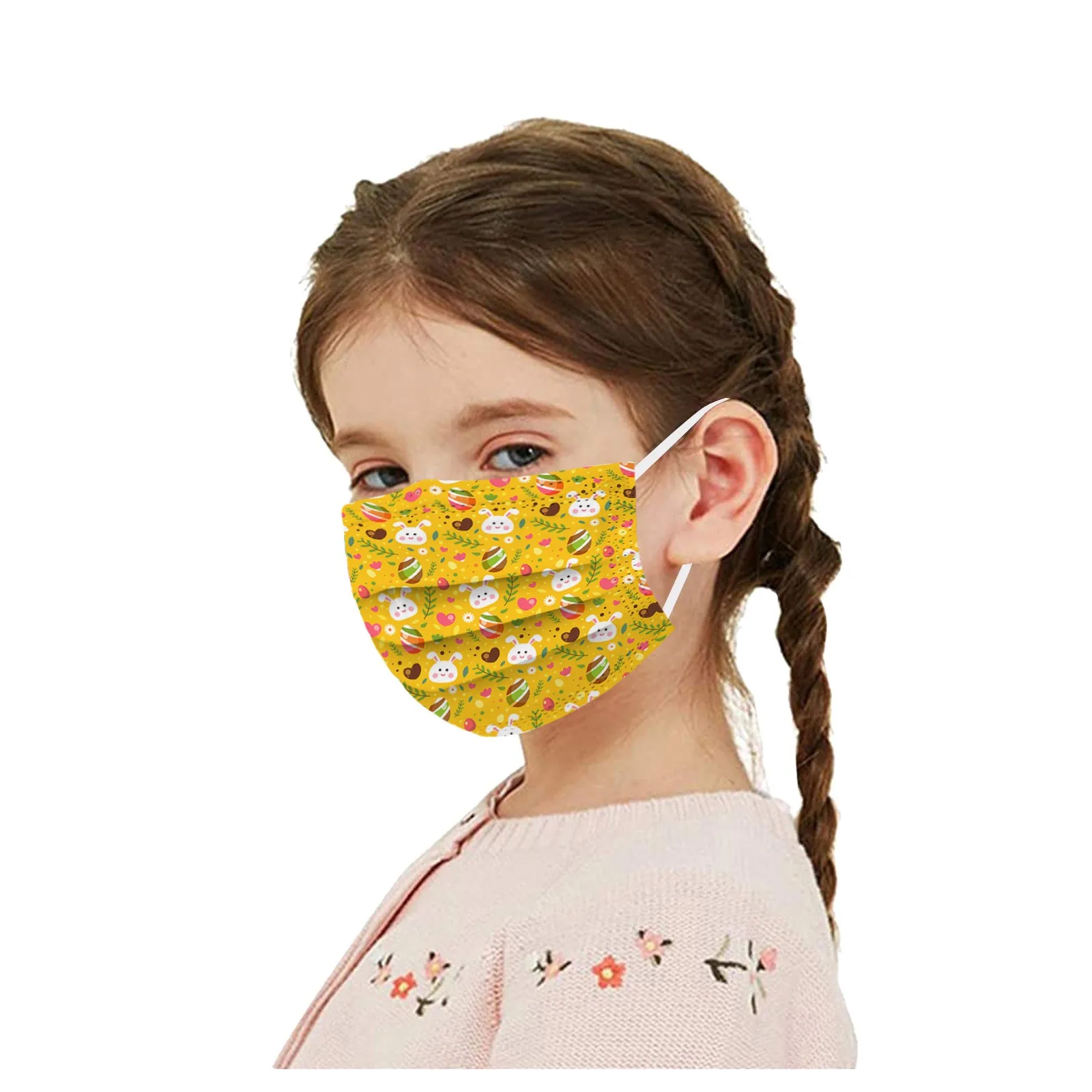 

Kids Children's Mask Disposable Easter Face Mask 3Ply Ear Loop Mask Non Woven Face Mouth Mask Men Women