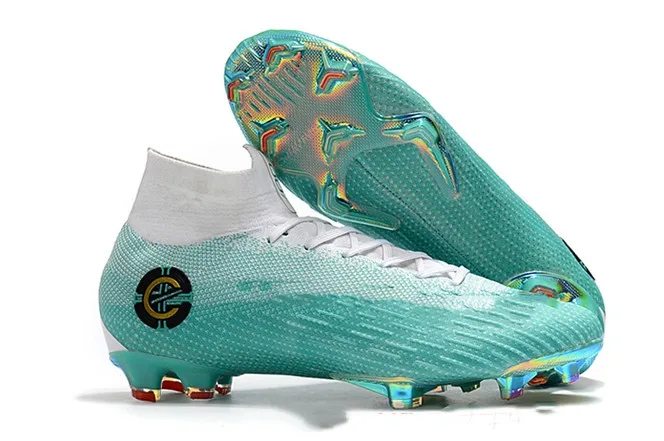 4 Супертонкие VI 360, элитные, FG KJ 6 XII 12 CR7, Ronaldo Neymar, мужские, женские, мальчики, высокие футбольные бутсы, бутсы, американские размеры 4-11 - Цвет: 4