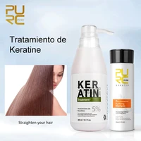 new purc 5 formalin keratin brazilian keratin treatment and 100ml purifying shampoo scalp hair care treatment for men women