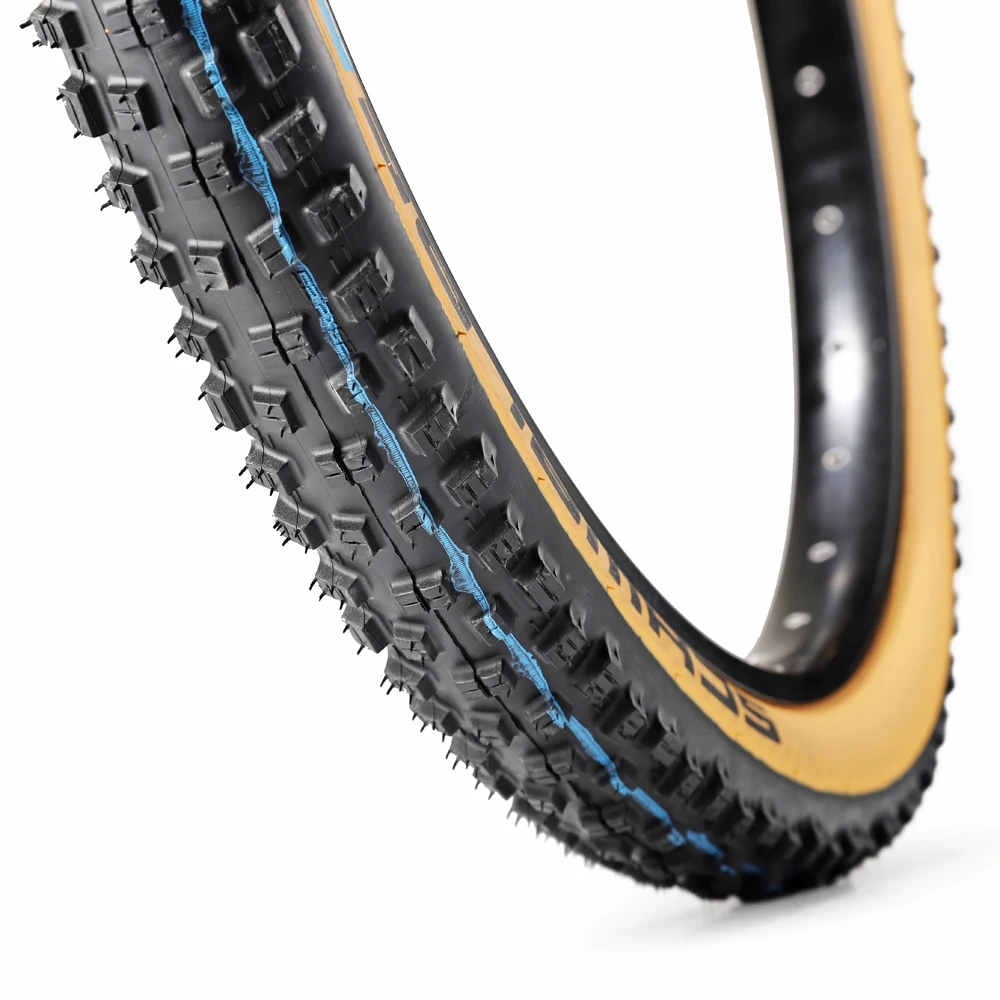 Schwalbe Mtb bike tire 29x2.25 folding anti-puncture high level 57-622 for AM/XC/DH Yellow border 653g | Спорт и развлечения