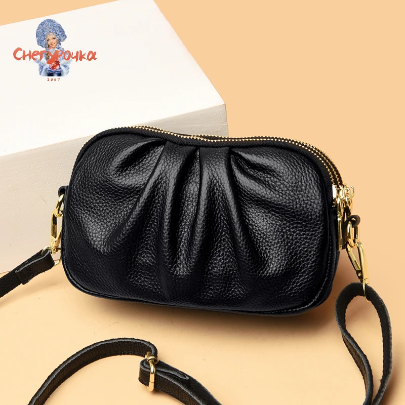 

Leather Shoulder Bag Red Green Summer Messenger Bag Classic Fashion Luxury Ladies Shoulder Bag Top Layer Cowhide Female Bag