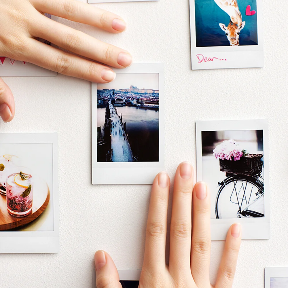 60 листов Fujifilm Instax Mini пленка Фотоаппарат моментальной печати белый край