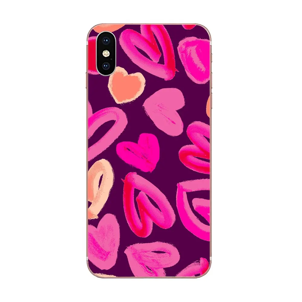 Красный розовый подстилка для влюбленных маленькое сердце чехол LG G2 G3 G4 G5 G6 G7 K4 K7 K8