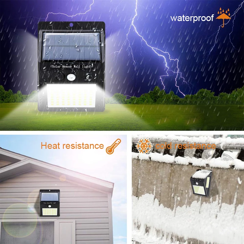 2pcs 100LED solar light sensor auto motion wall waterproof outdoor garden street public road Night bulb flashlight | Лампы и освещение