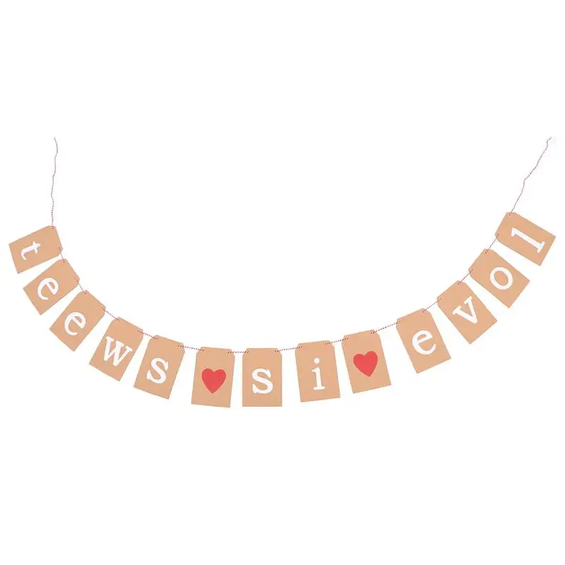 Love Is Sweet карты Бумага буфет баннер для дома Кофе бар и вечерние выглядит