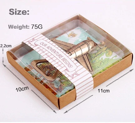 Античная Открывалка для винных бутылок с самолетом подарок гостей на свадьбу или