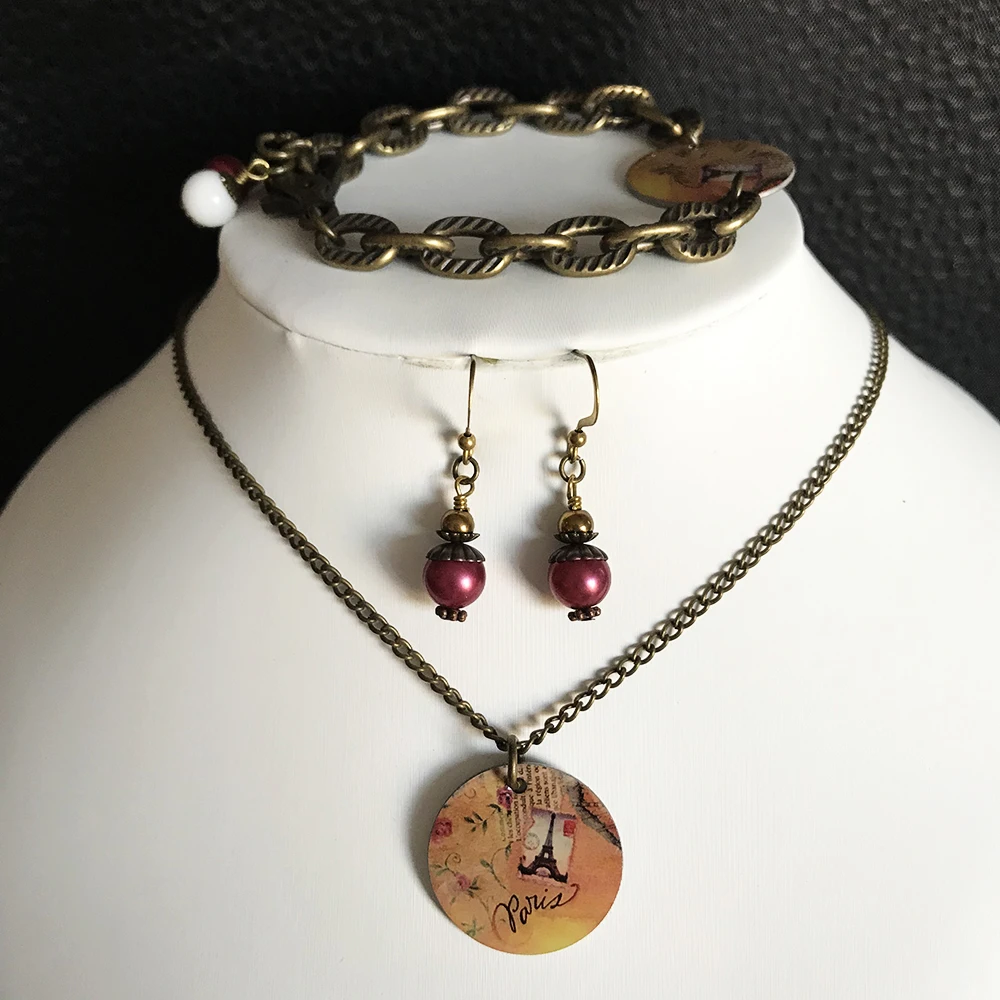 VJ Модные Винтажные серьги в виде горшка браслет женский подарок для вечеринки |